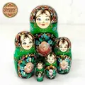 Матрешка деревянная детская традиционная сувенир 5 мест 12 см Орнамент