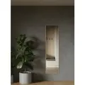 Зеркало в алюминиевой раме настенное, ONE MIRROR, 161х45 см. Серебро