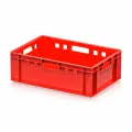 Ящик для мяса и колбасных изделий Е-2 красный, 600х400х200 мм