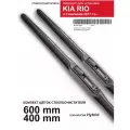Щетки стеклоочистителя для Kia Rio 4, X-Line - гибридные дворники для Киа Рио 4, Х лайн, комплект.