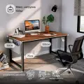 Стол письменный, компьютерный лофт INCUBE D004.100. ESP, эспрессо, 100х50х75см, с органайзером, ЛДСП, металл