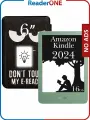 Электронная книга Amazon Kindle 11, 6 дюймов, 2024, 16 Гб, без рекламы, зеленая (Matcha), с обложкой ReaderONE Anger
