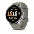 Умные часы Garmin Venu 4 45mm Silver with Silver Gray Silicone Band (010-03014-01)