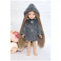 Одежда для кукол 32-35см Paola Reina, Vidal Rojas, Berjuan и др, Шубка для кукол, серый