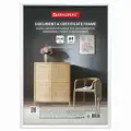 Рамка для фотографий Brauberg Slim (А4, 210х300мм, пластик, багет 8мм, акриловый экран) белая, 1шт. (391314)