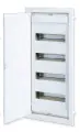 U48EP, Щит встраиваемый, 4 ряда, 48+8 мод, металл. дверца, IP40