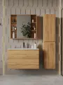Тумба подвесная без раковины Vannika Vastra 90 для ванной комнаты, дуб вотан