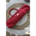 Сумка для коврика для йоги с ручками NiiDRA, красного цвета, размер 30*68 см
