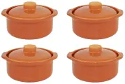 Набор горшков-сотейников Ломоносовская Керамика Глинка, 0,8 л, 4 шт