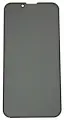Защитное стекло для iPhone 13 mini (закаленное, полное покрытие, антишпион) <черный>