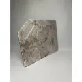 Разделочная доска кофе с молоком , искусственный камень, прямоугольная, двустороння, 30×24