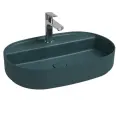 Накладная раковина ISVEA Infinity 60 см, матовая, изумрудного цвета