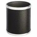 Ведро для мусора Geralis M-PBH2-S Punto цвет Черный, кант Хром, 6 л