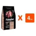 ALPHAPET SUPERPREMIUM PUPPY д щен, беременных и кормящих соб мал пор с ягненком и индейкой 0,5 кг х 4 шт