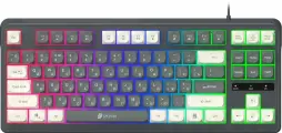 Клавиатура Оклик 711G серый/белый USB for gamer LED (1790385)