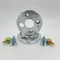 Проставки колёсные 2шт. 20мм 4*100/5*120 ЦО60,1/72,6 м12*1,5 болт+шпилька+эксцентрик 20мм с бортиком премиум