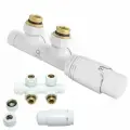 Термостатический узел подключения радиатора , Diamond, белый