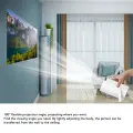 Проектор с WiFi и Bluetooth 1080P HD с автоматической коррекцией трапецеидальных искажений портативный кинопроектор с пультом дистанционного управления для домашнего кинотеатра на открытом воздухе белый с вилкой ЕС