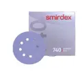 Круг абразивный SMIRDEX Ceramic, D125мм, 8 отверстий (100шт.) P240