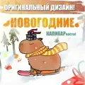 Капибара Набор канцелярии на Новый год надобности-капибарности 21+2 предметов в подарочной коробке, подарочный бокс письменных принадлежностей, канцелярский набор для школы