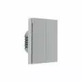 Умный выключатель AQARA H1 EU, двухклавишный, серый [ws-euk04gr]