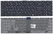 Клавиатура для MSI V143422GK1 черная с поддержкой белой подсветки