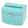 Jardin D'Ete Шкатулка PE6190/P6207C/P68040/6207R бирюзовый 11.5 см 15.8 см искусственная кожа 13 см
