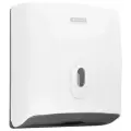 Диспенсер для полотенец листовых OfficeClean Professional система H3, (V-сл.), ABS-пластик, механич, белый, 274670