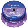 Диск DVD+RVerbatim4.7Gb 16x AZO, 25 шт.