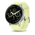 Часы Garmin Venu 4 45 мм Silver with Citron Silicone Band (010-03014-02)