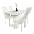 Стол и стулья Мишель - обеденная группа белого цвета