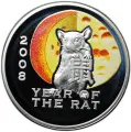 Монета 1 доллар 2007 Китайский гороскоп - Год крысы 2008 Ниуэ