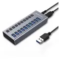 Хаб Acasis USB 3.0 12V 4A HS-710MG (10 портов) - Темно-серый