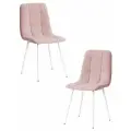 Комплект стульев для кухни TetChair Chilly Max, 2 шт, пыльно-розовый/белый