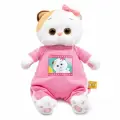 Мягкая игрушка «Кошечка Ли-Ли в комбинезоне с принтом «Мультсериал», 18 см