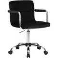 Офисное кресло для персонала DOBRIN TERRY, LM-9400, черный велюр (MJ9-101)