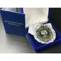 Медаль Золотой Жене На Серебряную Свадьбу 25 лет + именная гравировка на обороте в подарок!
