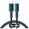 Аксессуар Baseus High Density Braided USB Type-C - Lightning 20W 2m Blue CATLGD-A03