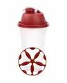 Шейкер Tupperware Миксер-Квик, 500мл, герметичная крышка, белый/бордовый