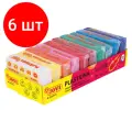 Пластилин на растительной основе 10 цветов Jovi, 500г, картон (70/10S), 6 уп.