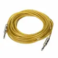 Акустический кабель инструментальный jack 6.3 mm 1/4 mono 6 м желтый XC06-YL Foix/шнур для электро гитары