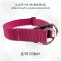 Ошейник totemica для собак с регулировкой Не просто розовый на застёжке (фастексе) Облегчённый. С усиленной стропой. M
