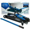 Домкрат подкатной гидравлический двухпоршневой 2.5т (h min 90мм, h max 400мм)