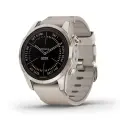 Garmin fenix 7S Pro Sapphire Solar Edition - Soft Gold with Leather strap 010-02776-30