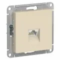 5 шт. Systeme Electric AtlasDesign Бежевый Розетка компьютерная RJ45, кат. 6A, механизм, ATN000286