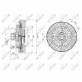 NRF 49611 Муфта вентилятора LAND ROVER Range Rover 4.4 02- ()