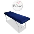 Чехол для кушетки и массажного стола, велюр, 180x60 см, темно-синий