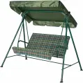 Садовые качели Удачная Мебель Куба, зеленые, металл, 170кг, 2 места