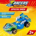 Машина T-Racers Mix'N'Race, Бросок змеи, разборная, взаимозаменяемые детали, пластик, в блистере, от 3 лет
