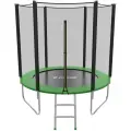 Батут уличный PLANK 6ft external GREEN диаметр 183 см, с защитной сеткой для улицы